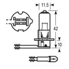 Blister Lampe H3 12V 55W 12V 55W - pour tracteur Renault