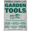 Plaque vintage outils jardinage - Ref: TTF0118