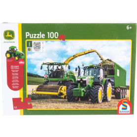 Puzzle JD 6195M + moissonneuse 85001