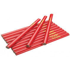 12 Crayons De Charpentier Ovales 12Cm