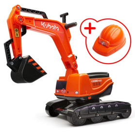 Excavatrice Kubota KX080 avec siège rotatif et casque - Ref: F122