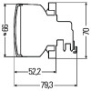 Feu clignotant rond à encastrer Ø66mm