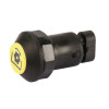 Interrupteur poussoir, PTO, rond, jaune - Deutz-Fahr, SAME - Ref: 11903001PN