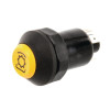 Interrupteur poussoir, PTO, rond, jaune - SAME - Ref: 11175190PN