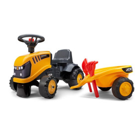 Porteur chantier JCB avec remorque