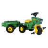 Tracteur à pédales avec chargeur frontal et remorque, John Deere, à partir de 2,5 ans, rollyTrac de Rolly Toys - Ref: R05276