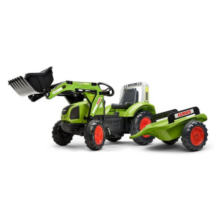 Tractopelle Claas Arion 430 et remorque