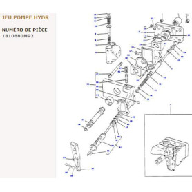 Kit De Bague D'Etancheite - pour Massey Ferguson - Adaptable - Ref origine : 1810680M93