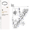 Segments De Piston Hydraulique (x10) - Landini, Massey Ferguson - Ref: VPK1204
