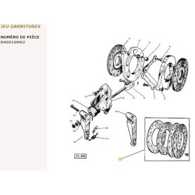 Disque - Case IH, Hurlimann, Lamborghini, Landini, Massey Ferguson, Renault, SAME - Ref: VPJ8183