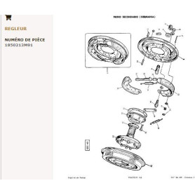 Dispositif de réglage des freins - pour Massey Ferguson - Adaptable - Ref origine : 1850213M91