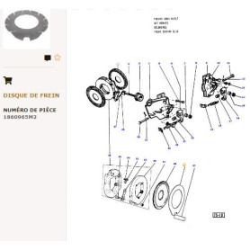 Disque A Frein - Case IH, Landini, Massey Ferguson, Valtra / Valmet - Ref: VPJ7004