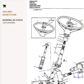 Volant De Direction - pour Massey Ferguson - Adaptable - Ref origine : 1671945M1