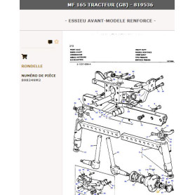 Rondelle (x10) - pour Massey Ferguson