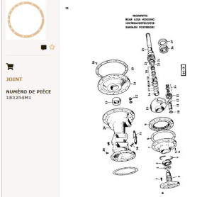 Joint Papier De Carter (x10) - pour Massey Ferguson - Adaptable - Ref origine : 183254M1