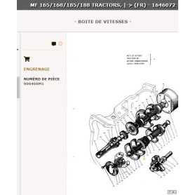 Engrenage - pour Massey Ferguson - Adaptable - Ref origine : 906469M1
