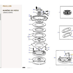 Maillon basculant de réglage - pour Massey Ferguson - Adaptable - Ref origine : 1860159M1