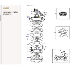 Levier basculant de réglage - pour Massey Ferguson - Adaptable - Ref origine : 899818M2