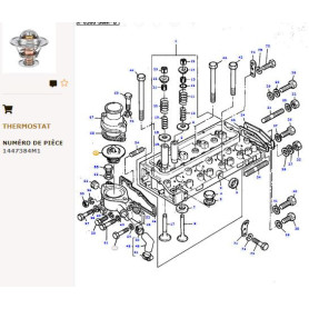 Thermostat - pour Massey Ferguson