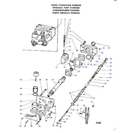 Ressort de piston - pour Massey Ferguson