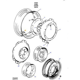 Boulon de roue - pour Massey Ferguson