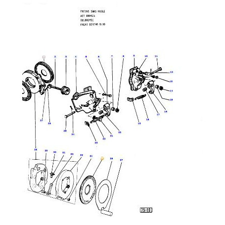 Disque de frein - pour Massey Ferguson