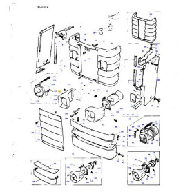 Logement de phare droit - pour Massey Ferguson