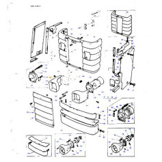 Logement de phare droit - Landini, Massey Ferguson - Ref: 1860183M1GP