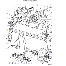 Douille 38x43x38 mm - pour Massey Ferguson