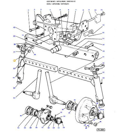 Douille 38x43x38 mm - pour Massey Ferguson