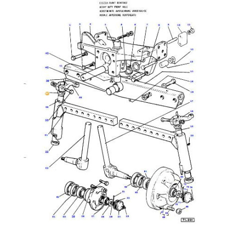 Bague en feutre - pour Massey Ferguson