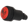 Interrupteur poussoir, PTO, rond, rouge - Massey Ferguson - Ref: 11802001PN