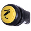 Interrupteur poussoir, abaissement du relevage, rond, jaune - Massey Ferguson - Ref: 11801003PN