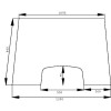 Pare-brise - pour Massey Ferguson - Ref: D6900A