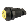 Interrupteur poussoir, abaissement du relevage, rond, jaune - Massey Ferguson - Ref: 11901007PN