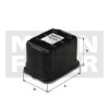 Cartouche filtrante carburant - Ref : WK8106 - Marque : MANN-FILTER