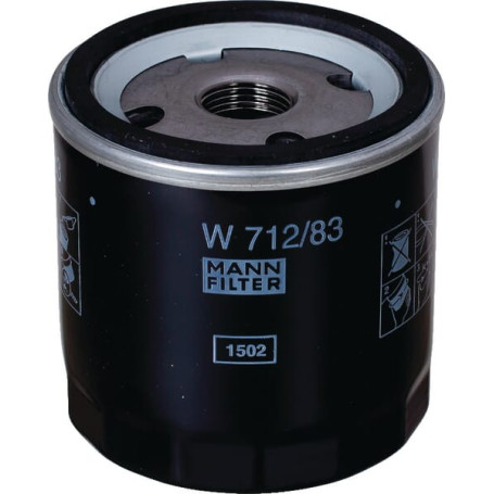 Cartouche filtre d'huile lubrif - Ref : W71283 - Marque : MANN-FILTER