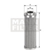 Filtre hydraulique - Ref : HD453 - Marque : MANN-FILTER