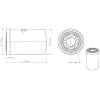 Filtre hydraulique Donaldson - Ref : P763694 - Marque : Donaldson