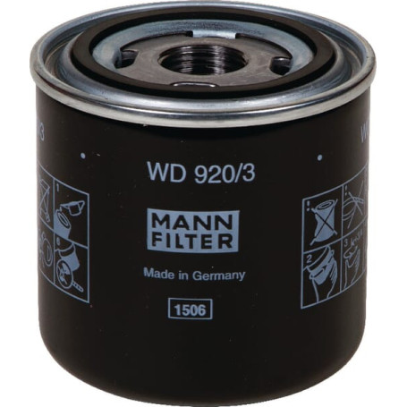 Filtre hydraulique - Ref : WD9203 - Marque : MANN-FILTER