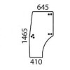 Door glass left - Hurlimann, Lamborghini, SAME - Ref: 000988200