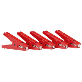 Crocodile clip Red (5) - Gallagher - Ref : 400204