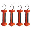 Poignée bi-matière orange cordon (4 pcs) - Gallagher - Ref : 055722