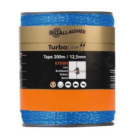 Ruban TurboLine 12,5mm bleu 200m - Gallagher - Ref : 079391