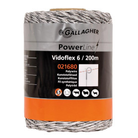 Vidoflex 6 Powerline (blanc, 200 mètre) - Gallagher - Ref : 021680