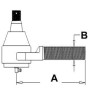 Biellette de direction - John Deere - Ref: AV105065