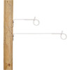 Isolateur à distance queue de cochon, blanc 17,5cm (10 pcs) - Gallagher - Ref : 010981