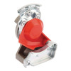 Tête d'attelage ouverte M16x1.5 rouge