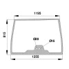 Pare-brise - FENDT - Ref: G816810040050N