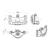 Accouplem. p. rotule 80 mm 329mm